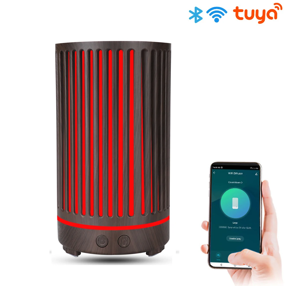 

Tuya Smart WiFi Humidifier Essential Aroma Oil Diffuser Ultrasonic Air Humidifier 400ML Mist Maker Home Fragrance Alexa Google