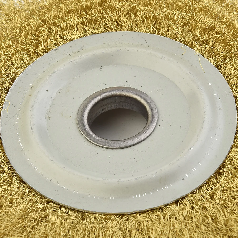 Brass Brush Copper Wire Wheel Yellow 5 Inch Brass Brush For Adhesion For Bench For Deburring Grinder Metal Polishing
Brass Brush Copper Wire Wheel Yellow 5 Inch Brass Brush For Adhesion For Bench For Deburring Grinder Metal Polishing