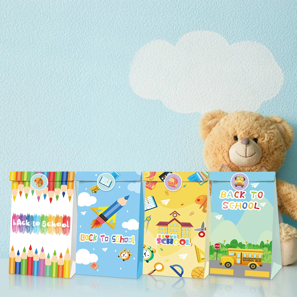 LB082 12Pcs Students Back to School Pencil Ruler Birthday Party Candy Pack Kraft Paper Gift Bags School Season Party Decorations
LB082 12Pcs Students Back to School Pencil Ruler Birthday Party Candy Pack Kraft Paper Gift Bags School Season Party Decorations
