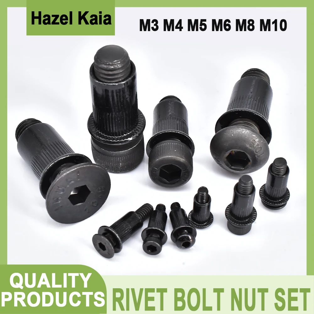 M3 M4 M5 M6 M8 M10 Carbon Steel Rivet Insert Nuts Screw Thread Rivet Bolt Nut Set Cup/Round/Countersunk Head Screw Insertnut Kit
M3 M4 M5 M6 M8 M10 Carbon Steel Rivet Insert Nuts Screw Thread Rivet Bolt Nut Set Cup/Round/Countersunk Head Screw Insertnut Kit
