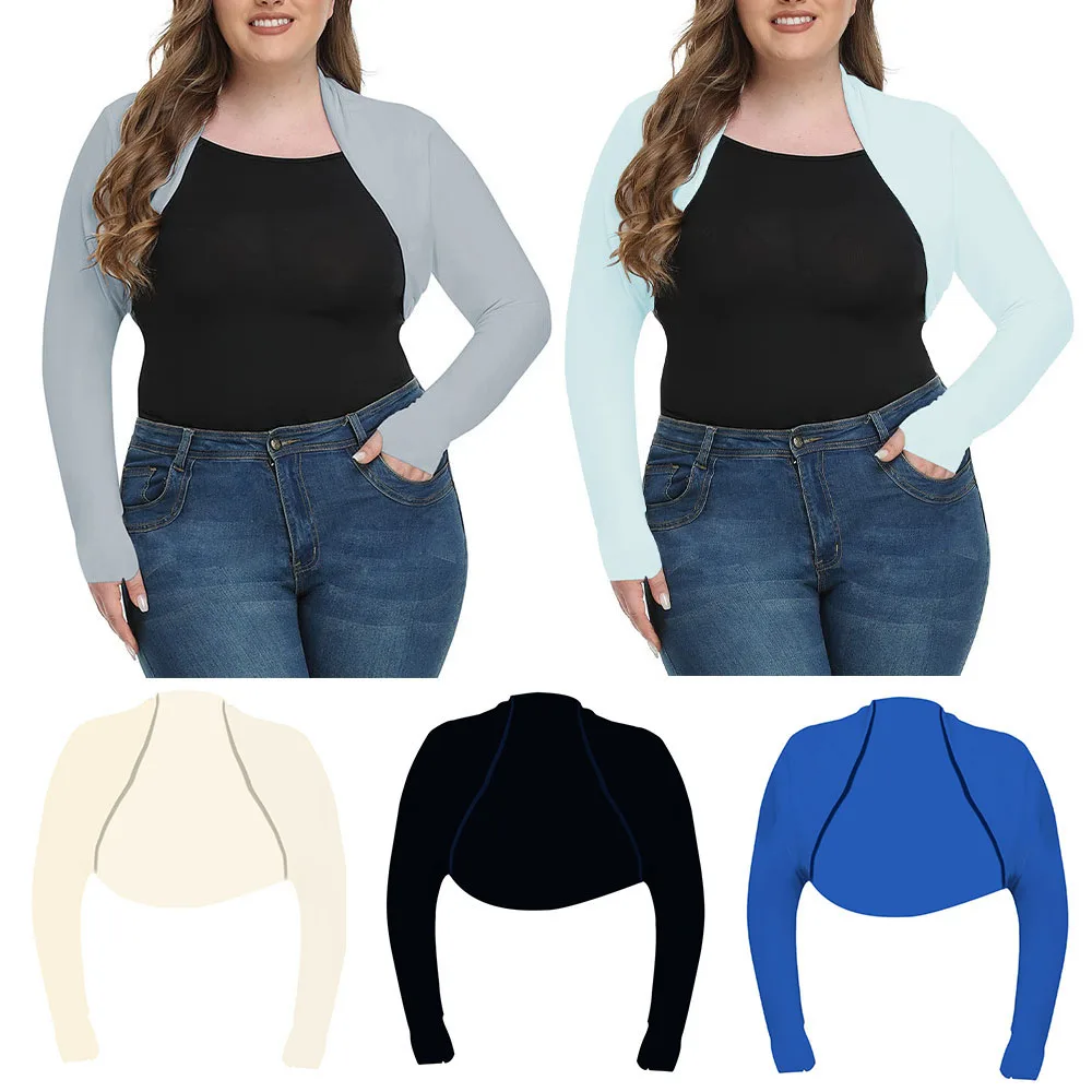 Hot Popular One Piece Long Sleeved UV Arm Cover Women Plain Shrug Hijab Tops Ladies Tops Cardigan Driving Cycling Cropped Cape
Hot Popular One Piece Long Sleeved UV Arm Cover Women Plain Shrug Hijab Tops Ladies Tops Cardigan Driving Cycling Cropped Cape