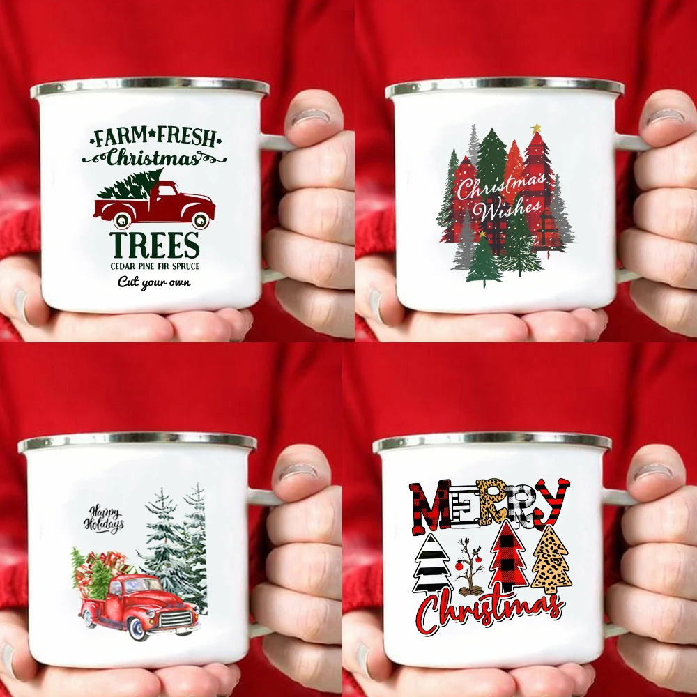farm fresh christmas tree priented coffee mug Enamel Handle Hot Cocoa Chocolate Cup Farmhouse Banquet mugs XmasEve Gift for Kids
farm fresh christmas tree priented coffee mug Enamel Handle Hot Cocoa Chocolate Cup Farmhouse Banquet mugs XmasEve Gift for Kids