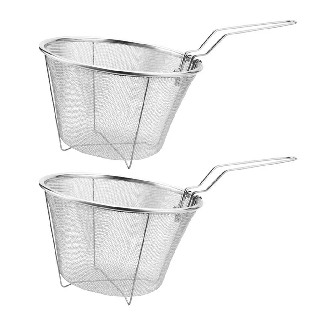 Hemoton Kitchen Wire Skimmer Mesh Colander Stainless Steel Fryer Basket Deep Fry Basket Handle Fryer Strainer Wire Skimmer
Hemoton Kitchen Wire Skimmer Mesh Colander Stainless Steel Fryer Basket Deep Fry Basket Handle Fryer Strainer Wire Skimmer
