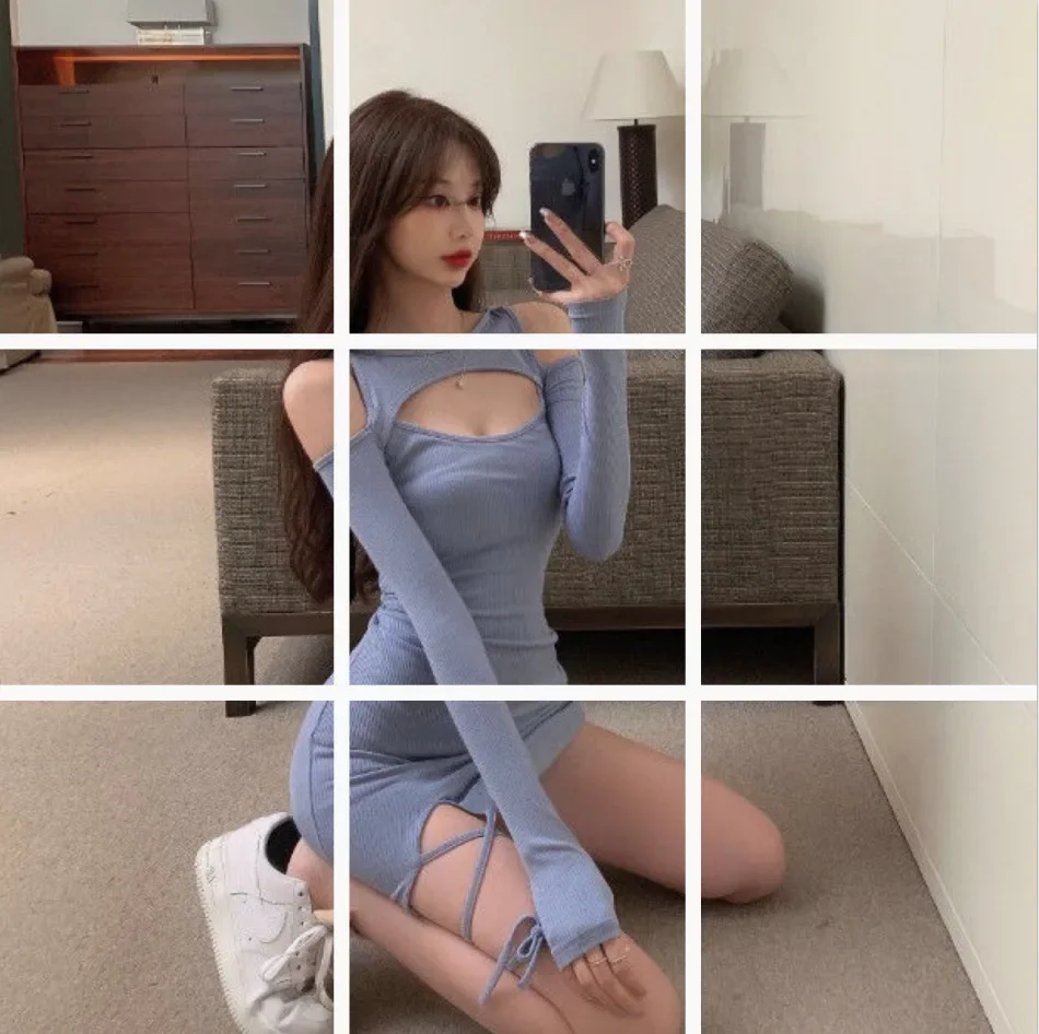 Women Mini Dress Lace Up Bandage Autumn Slim Long Sleeve Short Dresses Hot Sexy Hollow Out Elegant Vestidos Clothes 2023 платье
Women Mini Dress Lace Up Bandage Autumn Slim Long Sleeve Short Dresses Hot Sexy Hollow Out Elegant Vestidos Clothes 2023 платье