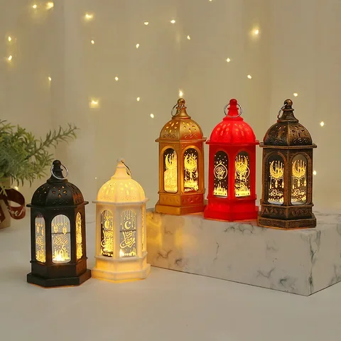 

2022 Ramadan Decorations for Home Islamic Muslim Festival Party Decor EID MUBARAK LED Lantern Ornament Gurban Kareem Eid Al Adha