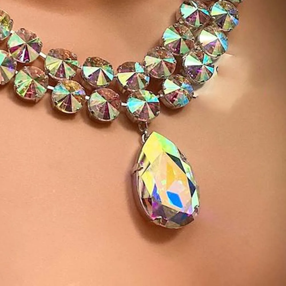 Double Layer Necklace Set for Women Luxury Earring Rhinestone Fashion Bridal Dubai Set Party Gifts 3 Mallzona S5ea9137f11a542c1b2fd9407e01a80af5 Double Layer Necklace Set for Women Luxury Earring Rhinestone Fashion Bridal Dubai Set Party Gifts Mallzona