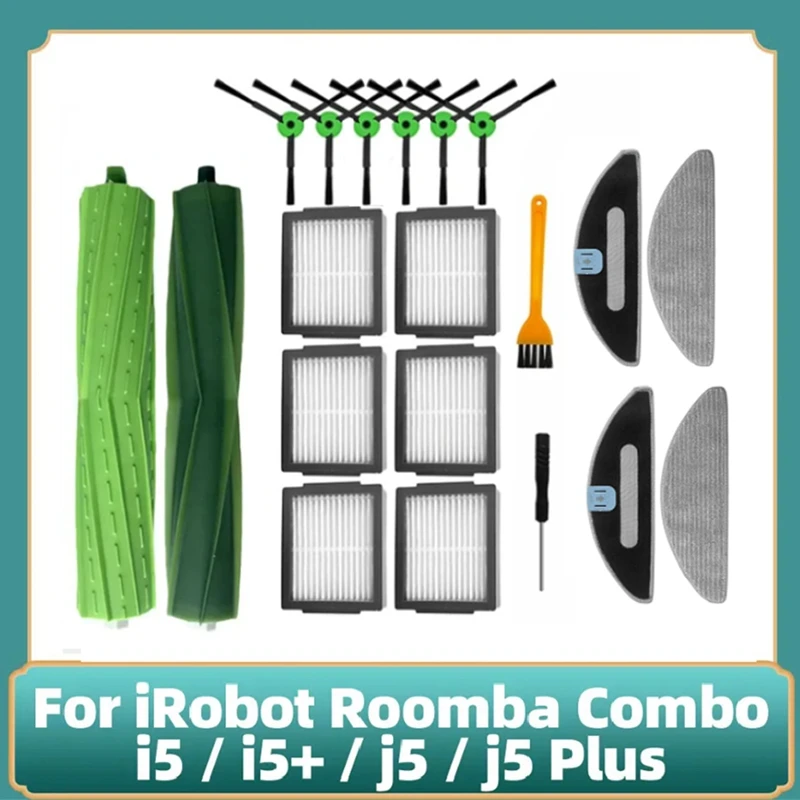 Аксессуары для робота-пылесоса Irobot Roomba Combo I5 / I5 + / J5 / J5 +, основная боковая щетка, фильтр НЕРА, насадки для швабры
Аксессуары для робота-пылесоса Irobot Roomba Combo I5 / I5 + / J5 / J5 +, основная боковая щетка, фильтр НЕРА, насадки для швабры