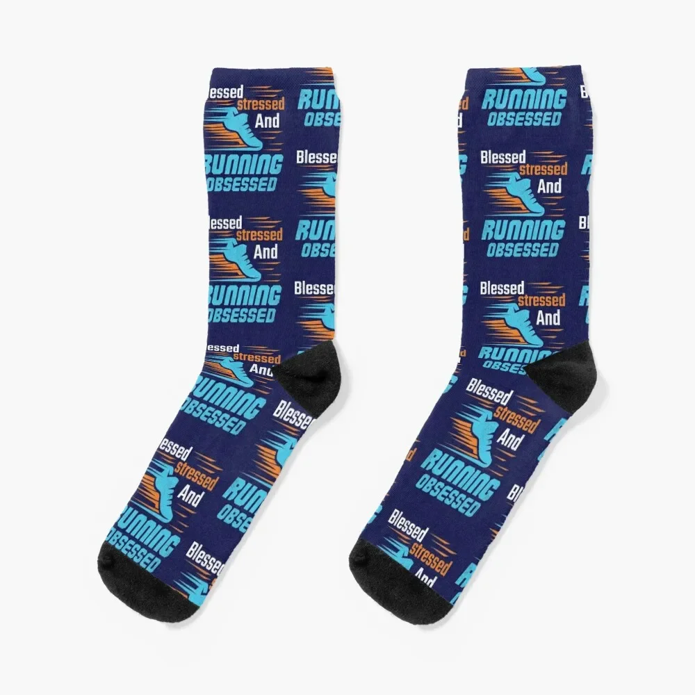 Runner Quote Saying Blessed Stressed and Running Obsessed Socks colored snow Socks Women Men's
Runner Quote Saying Blessed Stressed and Running Obsessed Socks colored snow Socks Women Men's