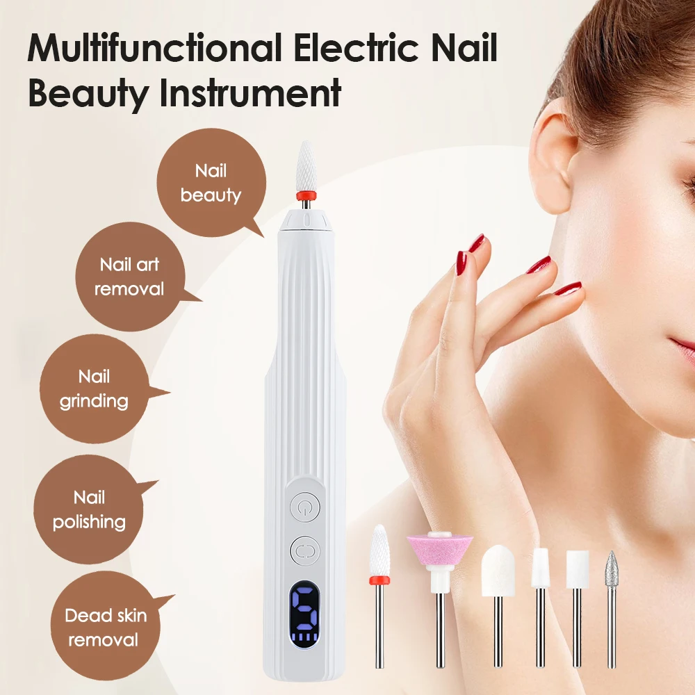 Electric Nail Polisher Drill Bits Professional Nails Grinding Polishing Dead Skin Removal Art Sanding File Pen Manicure Machine
Electric Nail Polisher Drill Bits Professional Nails Grinding Polishing Dead Skin Removal Art Sanding File Pen Manicure Machine