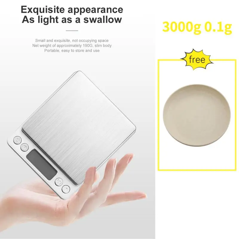 

Digital Kitchen Scale 3000g/ 0.1g Food Scales Small Jewelry Scale Digital Weight Gram And Oz Digital Gram Scale With LCD/ Tare