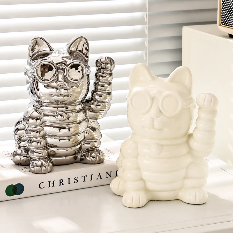 Современная мышечная счастливая кошка, копилка, керамические статуи животных, украшения для гостиной, украшение для дома, сменная монета, украшение для дома
Современная мышечная счастливая кошка, копилка, керамические статуи животных, украшения для гостиной, украшение для дома, сменная монета, украшение для дома