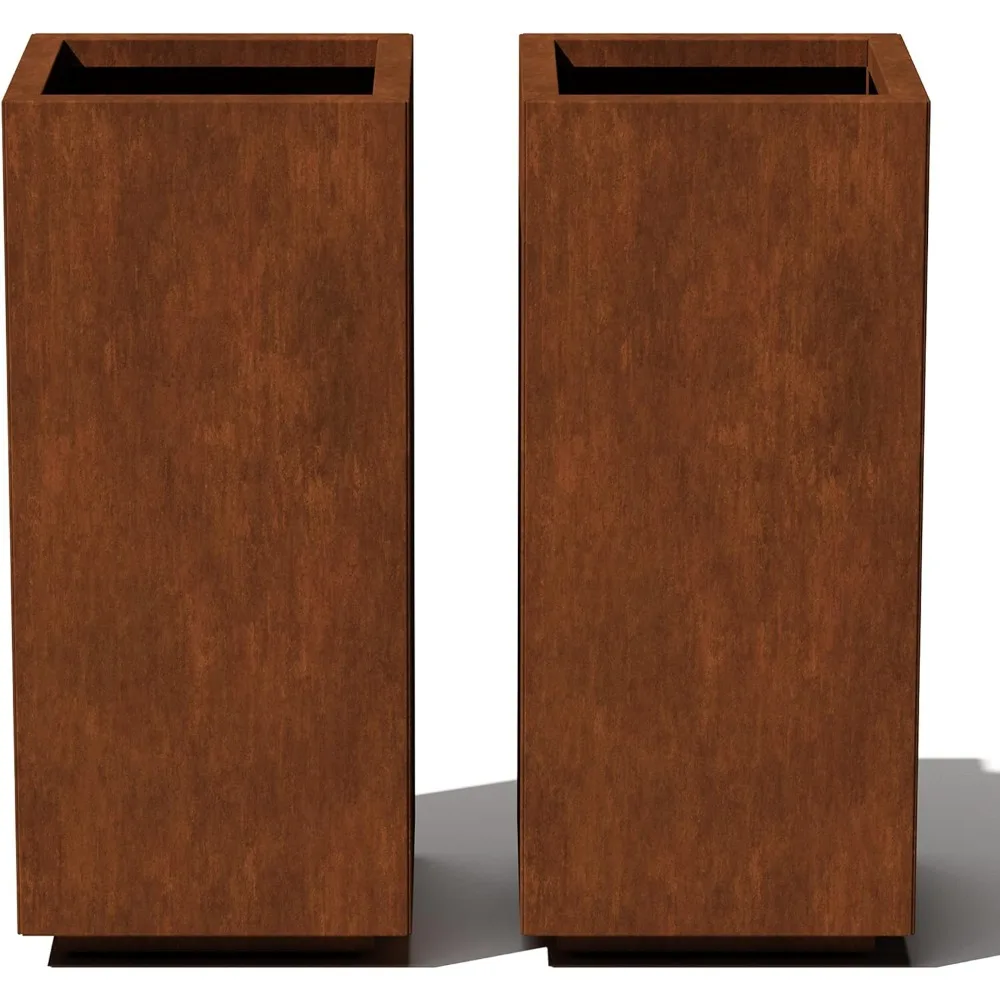All Corten Steel Planter for Outdoor Porch/Patio Naturally Rusting Steel for All-Weather Use Modern Rustic Décor for Tall Plants
All Corten Steel Planter for Outdoor Porch/Patio Naturally Rusting Steel for All-Weather Use Modern Rustic Décor for Tall Plants