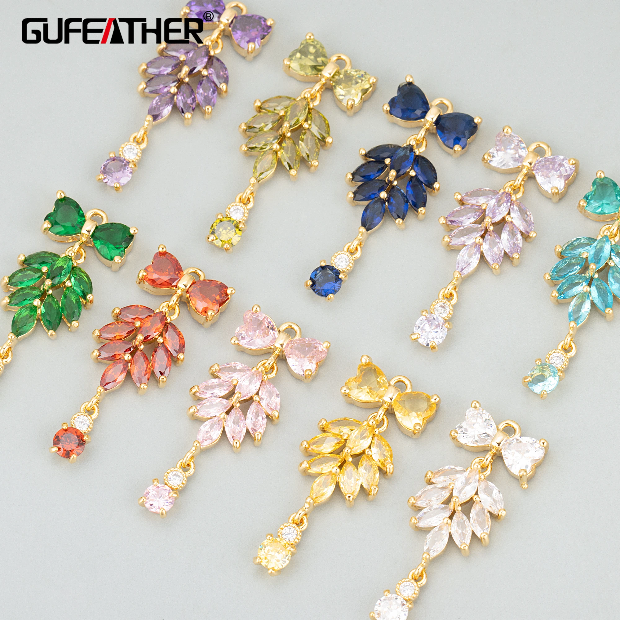 Аксессуары для ювелирных изделий GUFEATHER, набор из 2 шт., медь, безникель, родиевое покрытие 18 карат, фианиты, аксессуары для самостоятельного изготовления ювелирных изделий
Аксессуары для ювелирных изделий GUFEATHER, набор из 2 шт., медь, безникель, родиевое покрытие 18 карат, фианиты, аксессуары для самостоятельного изготовления ювелирных изделий