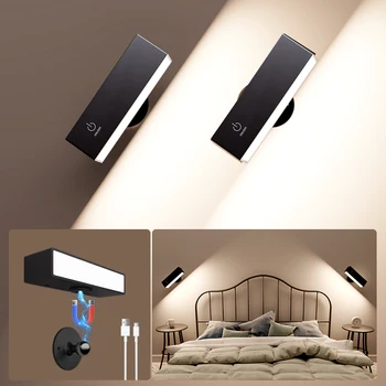 מנורות קיר אלחוטיות בעיצוב עץ נורדי החל מ$11.82! (מגוון צבעים) 6