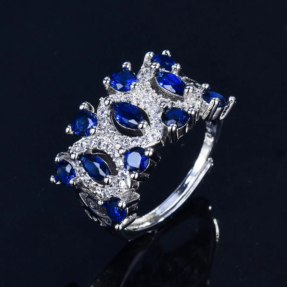 Imitation Natural Tanzanian Sapphire Ring Platinum Inlaid Sapphire Fashion Personality Colorful Treasure Ring Female
Imitation Natural Tanzanian Sapphire Ring Platinum Inlaid Sapphire Fashion Personality Colorful Treasure Ring Female