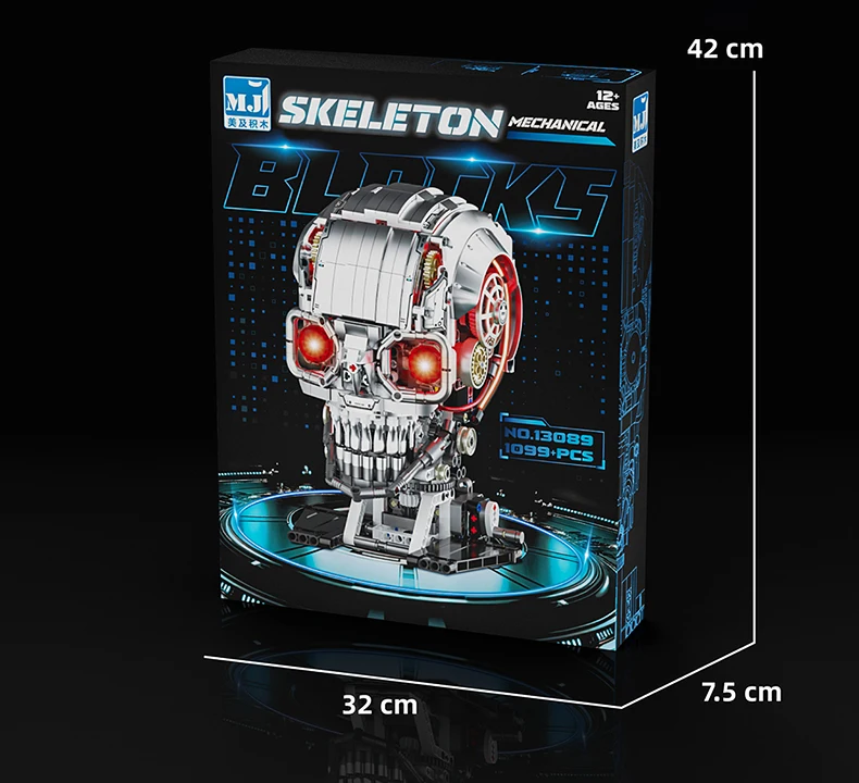 Creative IDEAS The trend funny skull building blocks creative lighting assembly scary decoration toys difficult gifts for boys Creative IDEAS The trend funny skull building blocks creative lighting assembly scary decoration toys difficult gifts for boys