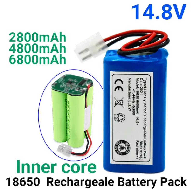 

100% original Rechargeable 14.8V 6800mAh Battery robotic vacuum cleaner accessories parts for Chuwi ilife A4 A4s A6