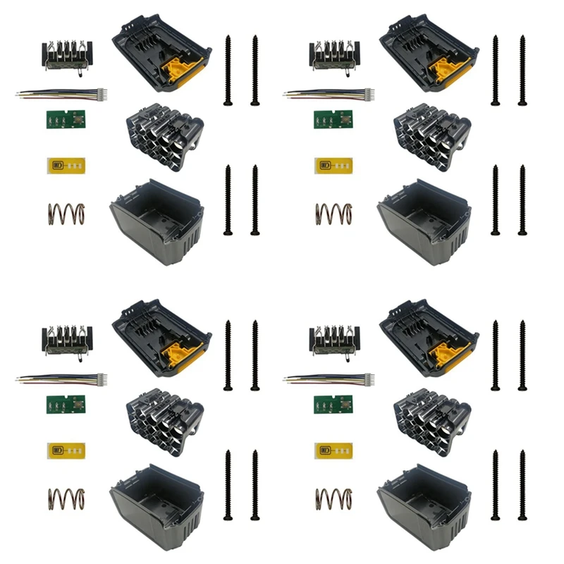 4X DCB200 15X18650 литий-ионный аккумулятор пластиковый стандартный корпус для Dewalt 18V 20V DCB203 DCB204 
4X DCB200 15X18650 литий-ионный аккумулятор пластиковый стандартный корпус для Dewalt 18V 20V DCB203 DCB204