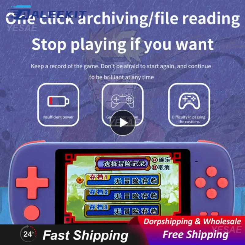 Video Player One Click Archiving 4.3 Inch Ips Screen Children's Gifts 8g Rom Support 10 Simulators Video Game Console Screen
Video Player One Click Archiving 4.3 Inch Ips Screen Children's Gifts 8g Rom Support 10 Simulators Video Game Console Screen