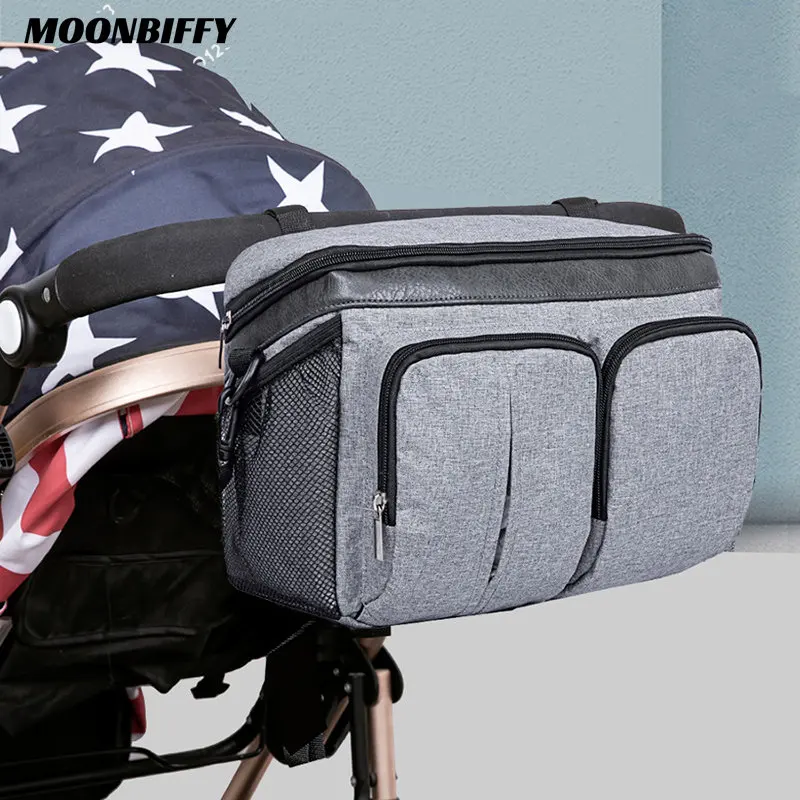 

300D Diape Bag Large Capacity Roomy Stroller Organizer Travel Newborns Nappy Backpack Mummy Baby Care Storage תיק החתלה