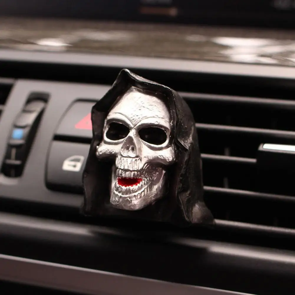 

Car Aromatherapy Car Fragrance Diffuser Car Air Fresheners Evil Skull Ghost Clips with Essential Oil Diffuser for Unique