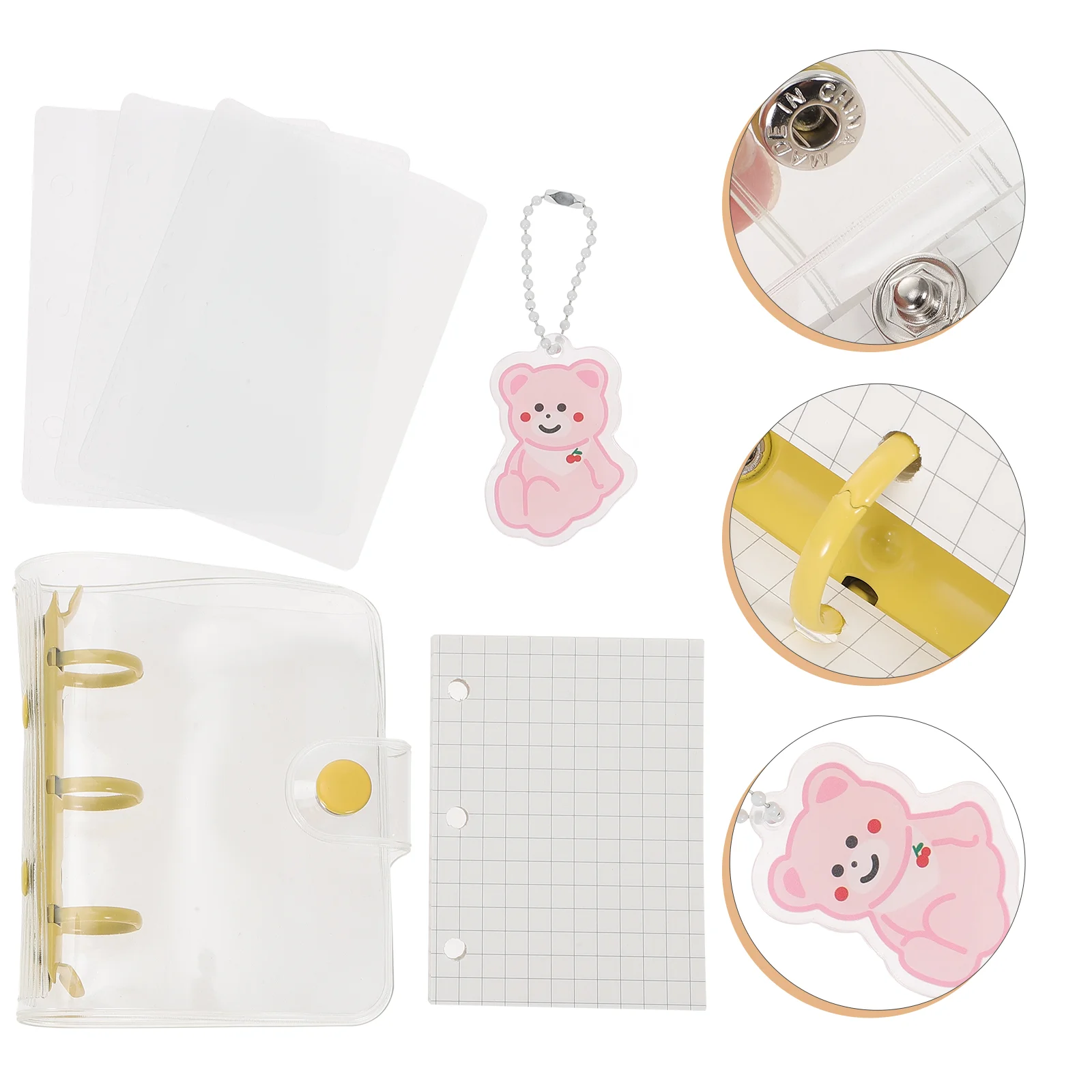 Nuobesty Mini Binder Notebooks And Notepads with Transparent and Blank Inner Paper Pocket (Carrots)
Nuobesty Mini Binder Notebooks And Notepads with Transparent and Blank Inner Paper Pocket (Carrots)