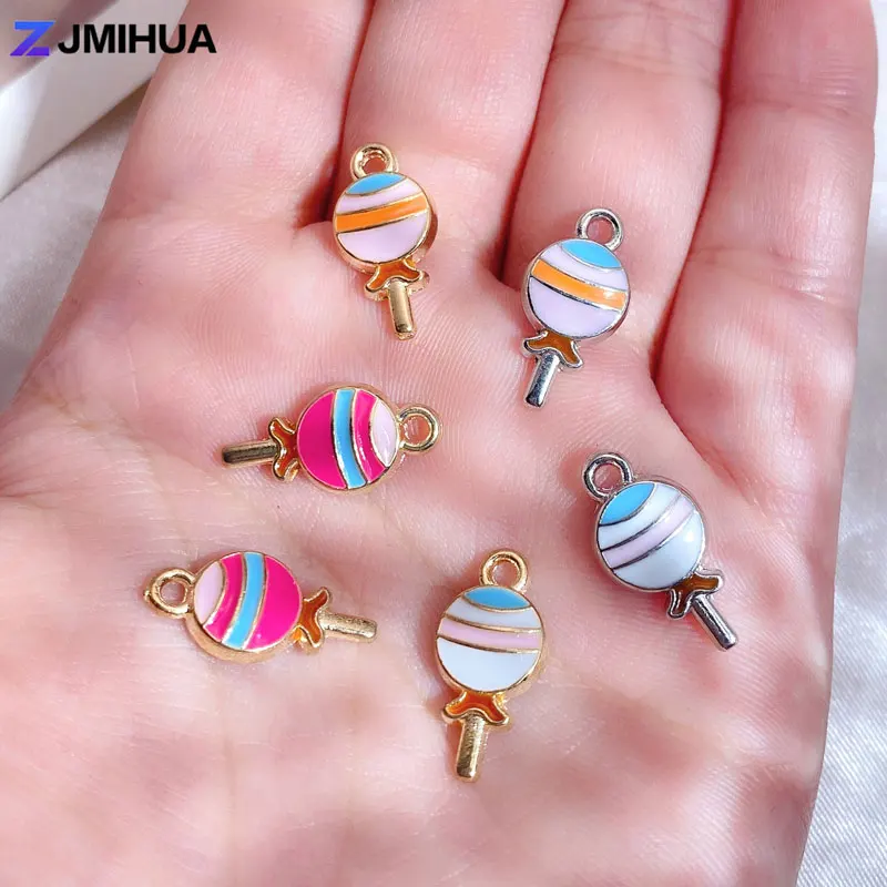 15pcs Enamel Charms Alloy Lollipops Charms Pendants For Jewelry Making Supplies DIY Handmade Bracelets Earrings Accessories
15pcs Enamel Charms Alloy Lollipops Charms Pendants For Jewelry Making Supplies DIY Handmade Bracelets Earrings Accessories