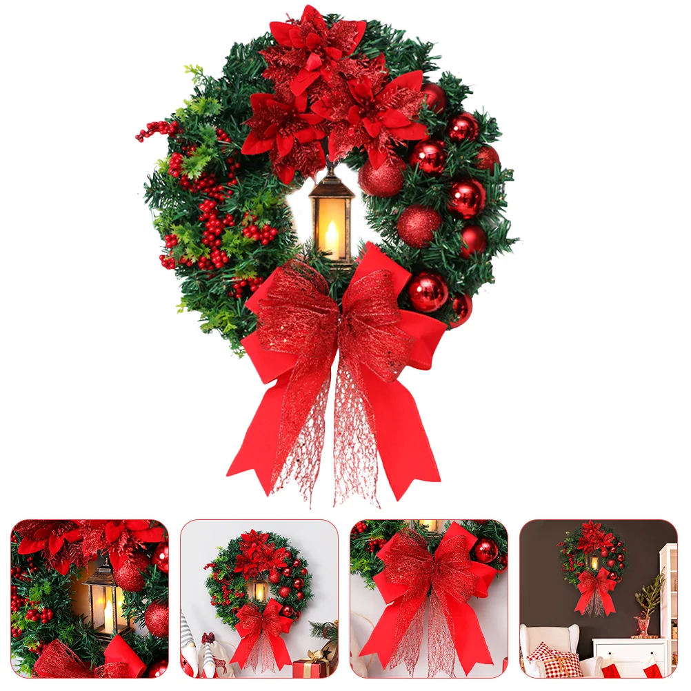 Christmas Wreath Xmas Outdoor Battery Operated Led Oil Lamp Holiday Red Bow Front Door Decoration
Christmas Wreath Xmas Outdoor Battery Operated Led Oil Lamp Holiday Red Bow Front Door Decoration