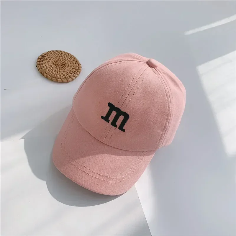 Chapeaux unisexes avec broderie de lettres pour enfants, visières pour enfants, casquettes de baseball pour garçons et filles, mode coréenne, accessoires pour enfants, 2-8 ans 6