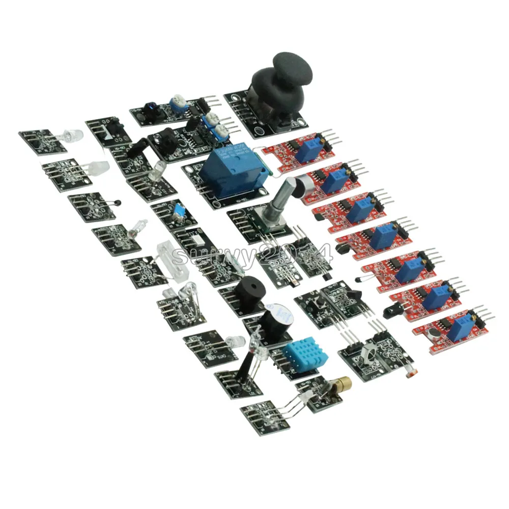 

37 IN 1 SENSOR KITS FOR ARDUINO HIGH-QUALITY For Arduino Starters (Works with Official for Arduino Boards) NO BOX