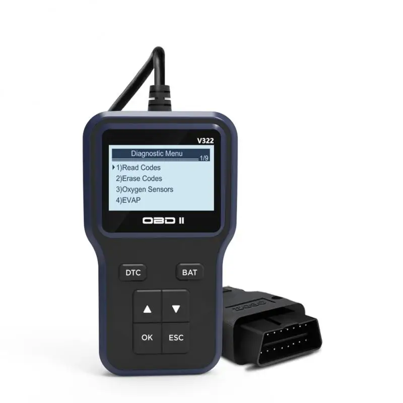Obd2 Диагностика неисправности двигателя V322 универсальный портативный Plug & play автомобильный диагностический инструмент Obd Автомобильный детектор неисправности
Obd2 Диагностика неисправности двигателя V322 универсальный портативный Plug & play автомобильный диагностический инструмент Obd Автомобильный детектор неисправности