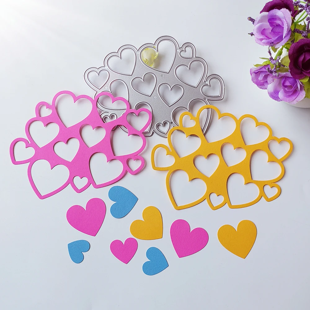 beautiful heart combination cutting dies scrapbook decoration embossed photo album decoration card making DIY crafts
beautiful heart combination cutting dies scrapbook decoration embossed photo album decoration card making DIY crafts