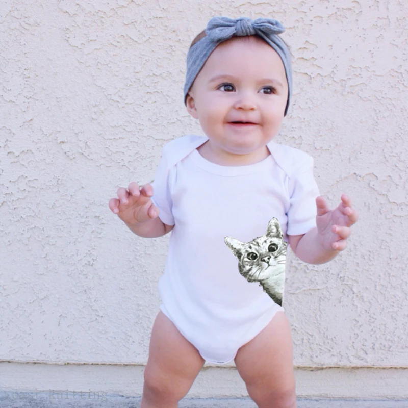 Newborn Baby Girls Boys Short Sleeve Letter Print Cute Cat Cartoon Cotton Baby Romper Clothes
Newborn Baby Girls Boys Short Sleeve Letter Print Cute Cat Cartoon Cotton Baby Romper Clothes
