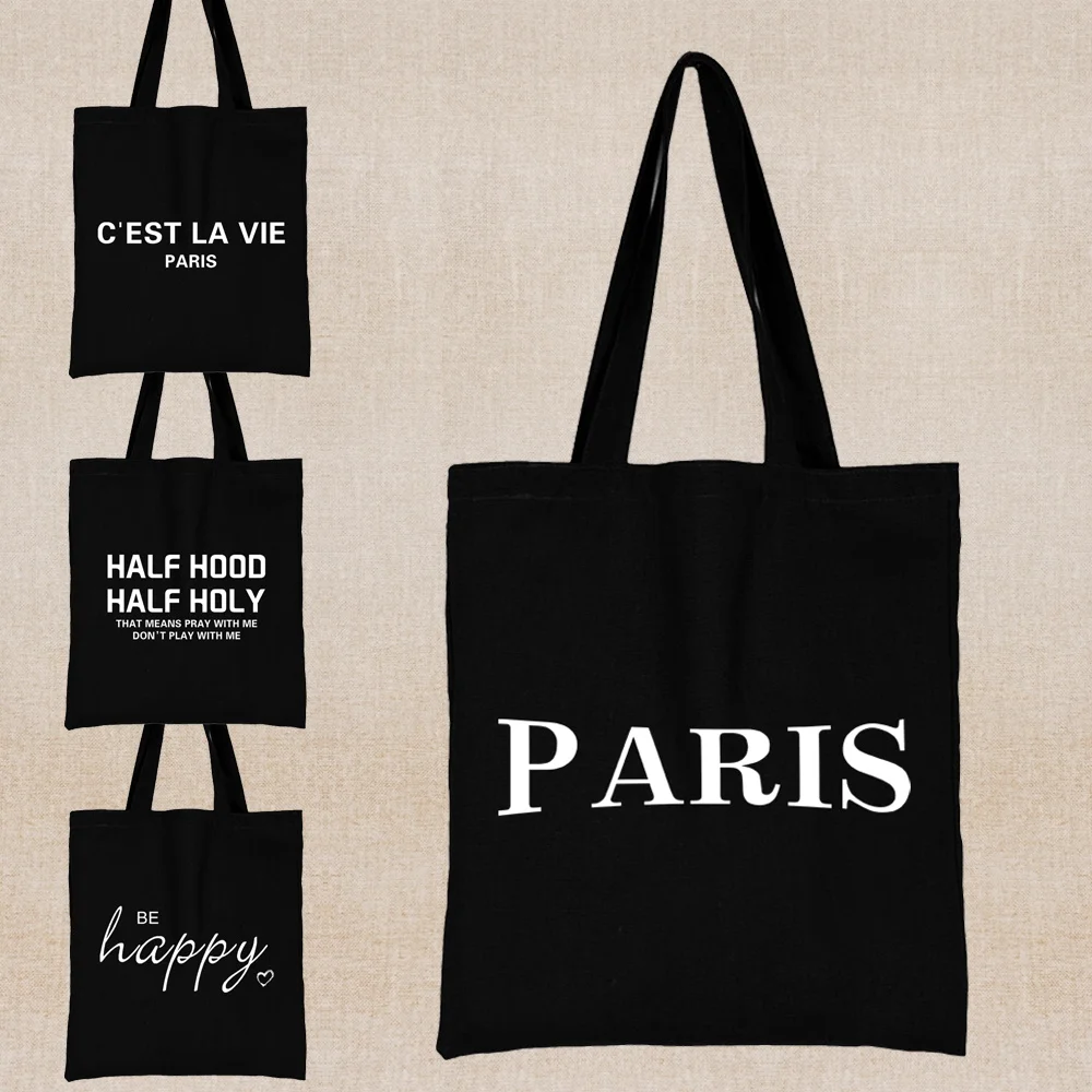 Canvas Shopping Bag Funny Text Print Tote Bag Fashion Shoulder Bag Reusable Shopper Bag Men and Women 2023 Beach Travel Handbags
Canvas Shopping Bag Funny Text Print Tote Bag Fashion Shoulder Bag Reusable Shopper Bag Men and Women 2023 Beach Travel Handbags