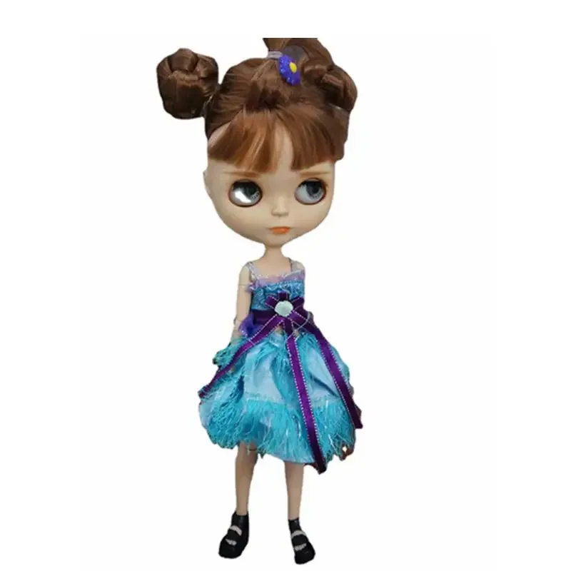Blue 1/6 Doll Dress For Blythe Clothes For Blyth Doll Outfits Princess Gown 11.5" Dollhouse Accessories Kids Toys Girl Gifts 1:6
Blue 1/6 Doll Dress For Blythe Clothes For Blyth Doll Outfits Princess Gown 11.5" Dollhouse Accessories Kids Toys Girl Gifts 1:6