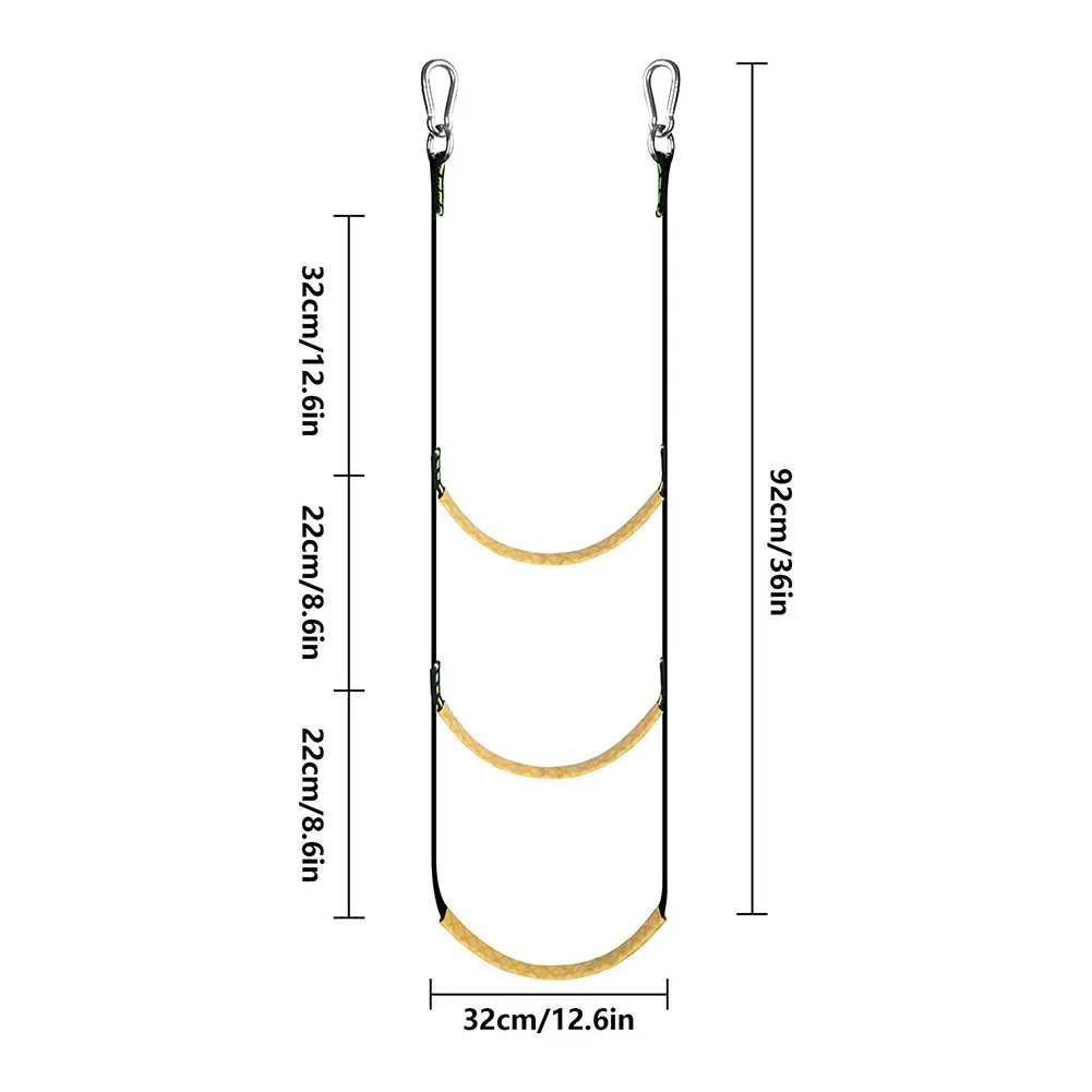 Portable Climbers Boat Rope Ladder 3-5 Steps (32*92-133cm) Approx. 260g/315g/370g Folding Ladder Stainless Steel Hardware
Portable Climbers Boat Rope Ladder 3-5 Steps (32*92-133cm) Approx. 260g/315g/370g Folding Ladder Stainless Steel Hardware