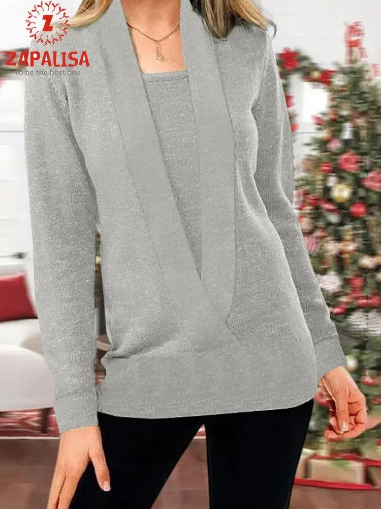 Fashion Solid Color Sweaters for Women Patchwork Design V-Neck Long Sleeve Spring Autumn Casual Loose Pullovers Top
Fashion Solid Color Sweaters for Women Patchwork Design V-Neck Long Sleeve Spring Autumn Casual Loose Pullovers Top