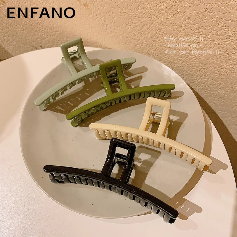 Enfano Minority All-Match Design Sense Square Arc Oversized Barrettes Back Head Grip Shark Clip Hair Claw Headdress
Enfano Minority All-Match Design Sense Square Arc Oversized Barrettes Back Head Grip Shark Clip Hair Claw Headdress