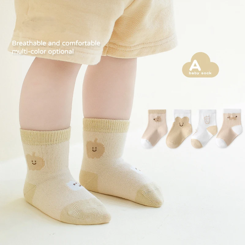 

Новые весенние детские носки MILANCEL, Детские милые носки в горошек с тыквой для девочек, 5 пар в комплекте