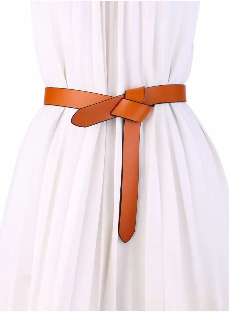 NEW Women's Fashion Buckle Free Lace up Dress Soft Leather Lace up Belt Women's Fine Belts
NEW Women's Fashion Buckle Free Lace up Dress Soft Leather Lace up Belt Women's Fine Belts