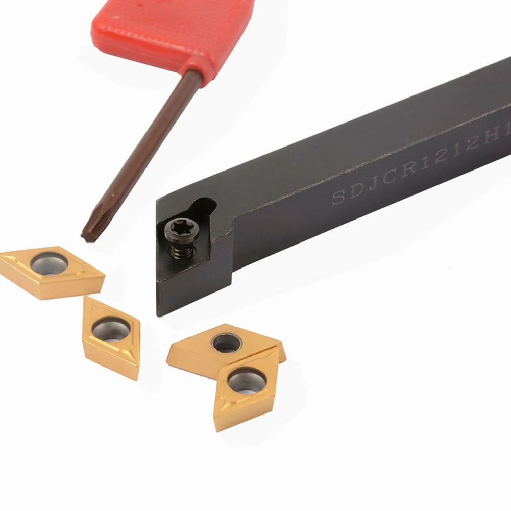 Insert Turning Tool +T15 Wrench Alloy Steel CNC CuttingTools External Holder Manufacturing Metalworking SDJCR1212H11
Insert Turning Tool +T15 Wrench Alloy Steel CNC CuttingTools External Holder Manufacturing Metalworking SDJCR1212H11