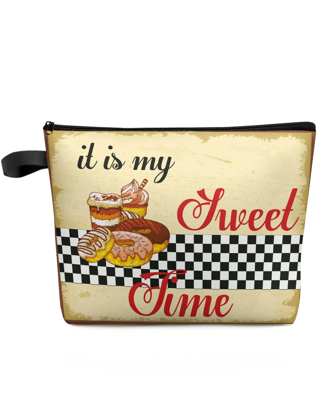 Dessert Food Donut Plaid Makeup Bag Pouch Travel Essentials Lady Women Cosmetic Bags Toilet Organizer Kids Storage Pencil Case
Dessert Food Donut Plaid Makeup Bag Pouch Travel Essentials Lady Women Cosmetic Bags Toilet Organizer Kids Storage Pencil Case