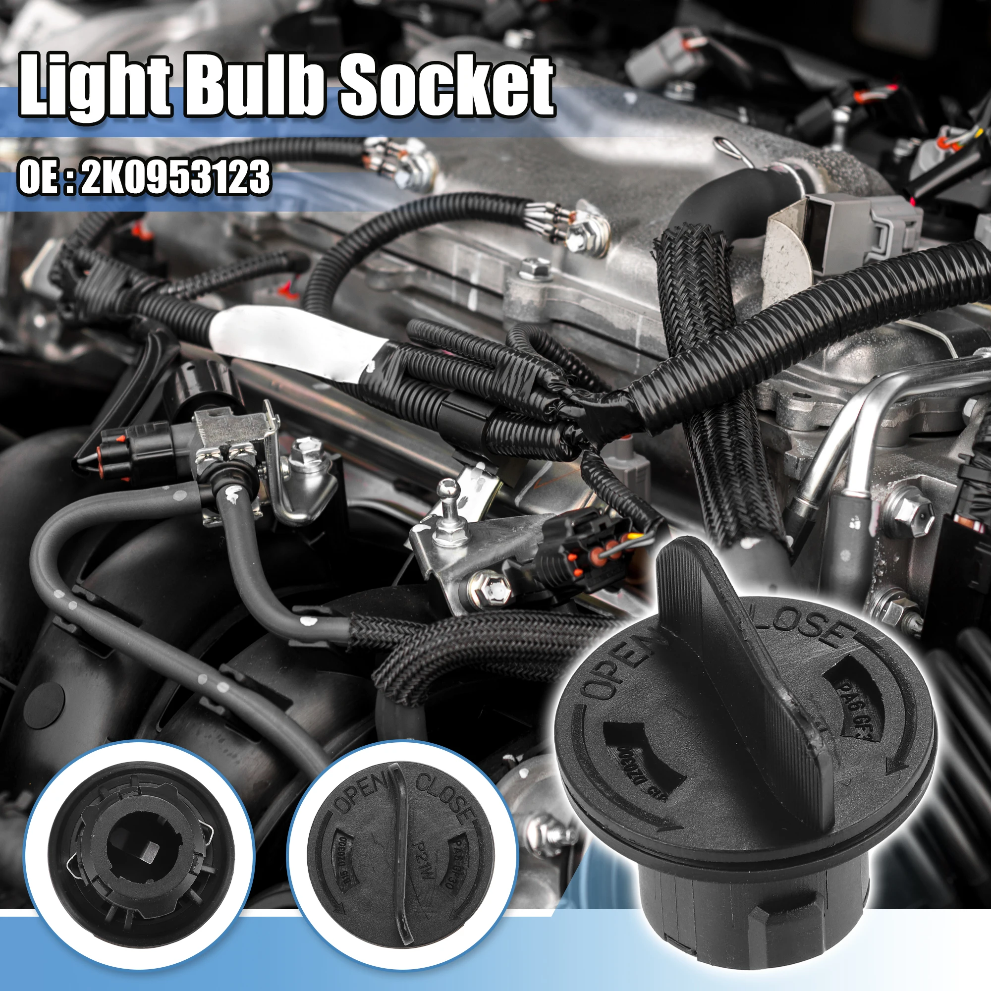 X Autohaux Turn Signal Light Bulb Socket Replacement No.2K0953123 for VW CADDY 2003-2010 for VW TOURAN 2003-2006
X Autohaux Turn Signal Light Bulb Socket Replacement No.2K0953123 for VW CADDY 2003-2010 for VW TOURAN 2003-2006