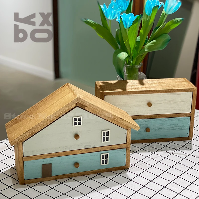 Japanese Handmade Desktop Storage Box Wooden Double-layer Drawer Small House Modeling Desktop Decoration Storage Ornaments
Japanese Handmade Desktop Storage Box Wooden Double-layer Drawer Small House Modeling Desktop Decoration Storage Ornaments