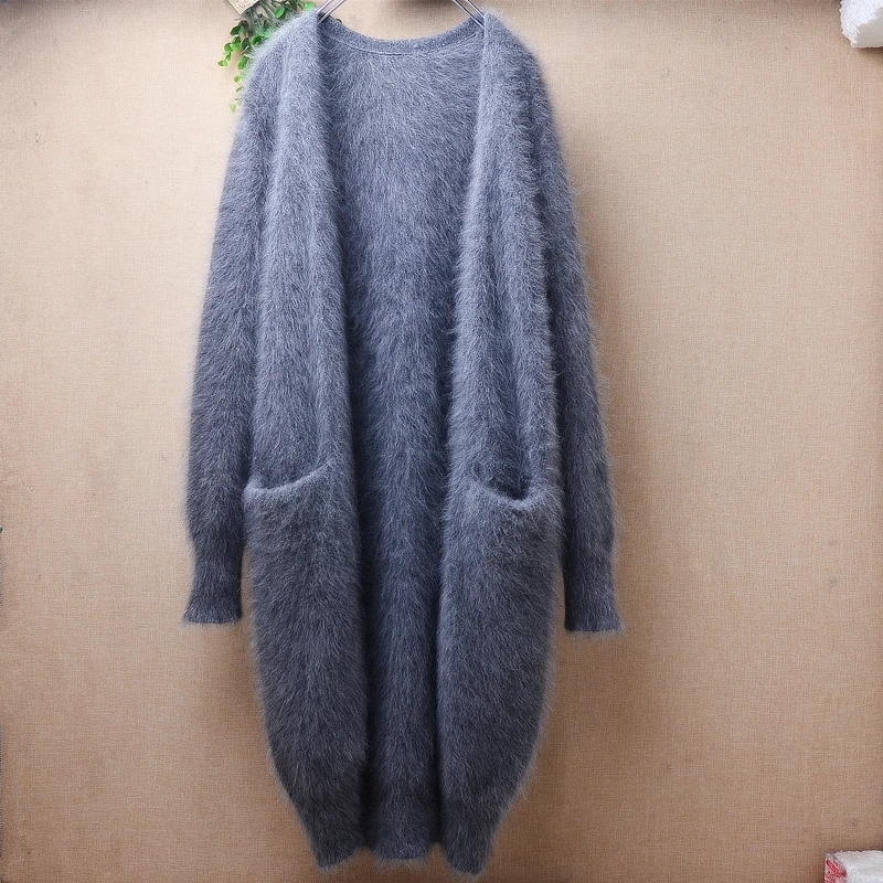04 Ladies Women Fall Winter Clothing Grey Hairy Plush Mink Cashmere Knitted Long Sleeves Slim Long Sweater Cardigans Jacket Top
04 Ladies Women Fall Winter Clothing Grey Hairy Plush Mink Cashmere Knitted Long Sleeves Slim Long Sweater Cardigans Jacket Top