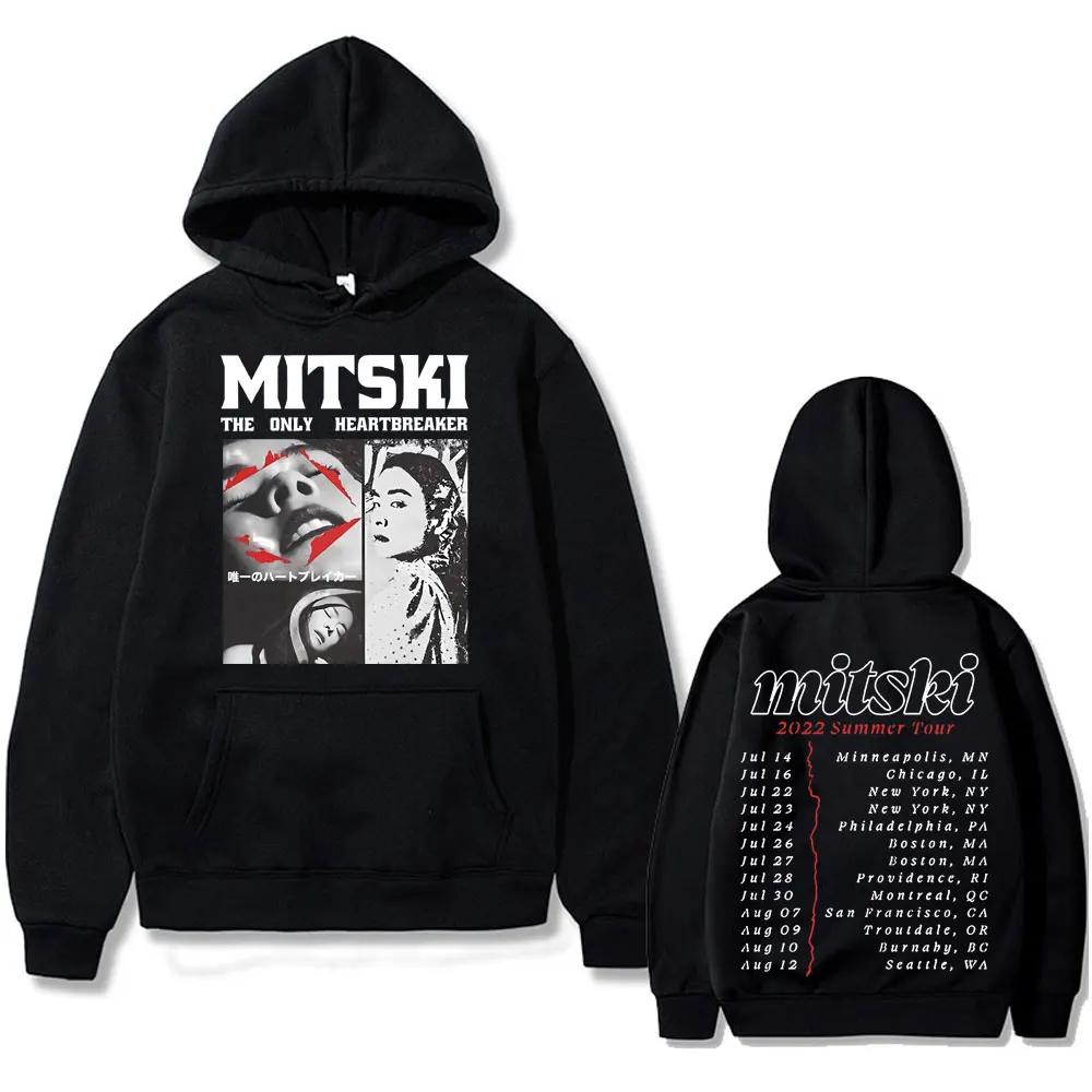 

Mitski Graphic Hoodies Laurel Hell The Only Heartbreaker Hoodie Men Women Vintage Oversized Sweatshirt Unisex Casual Streetwear