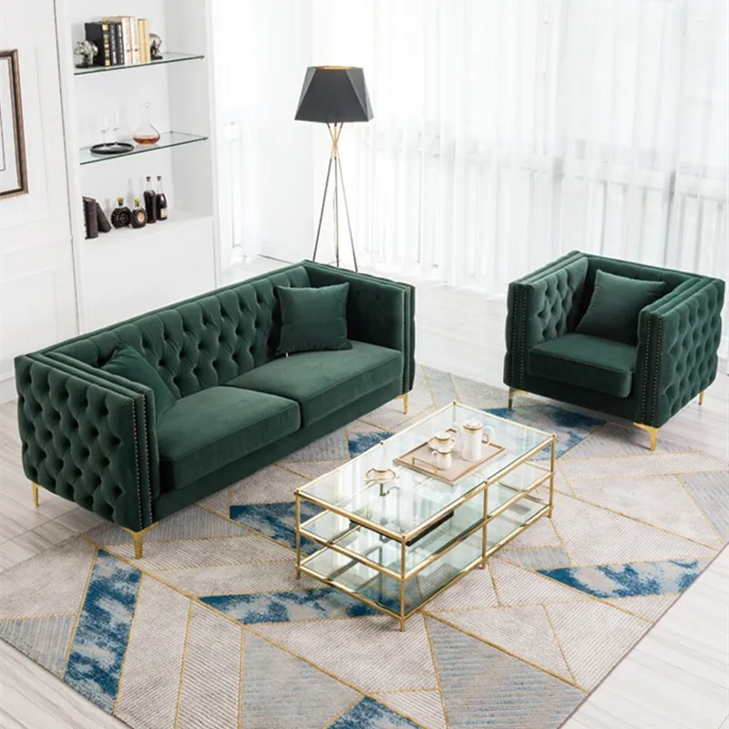 Modern Simple and Light Luxury Pull Buckle Dark Green Nordic Small Apartment Living Room Double Three-Seat Complete Set
Modern Simple and Light Luxury Pull Buckle Dark Green Nordic Small Apartment Living Room Double Three-Seat Complete Set