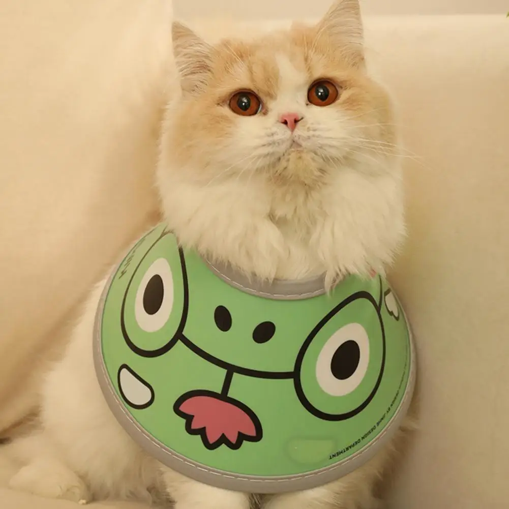 Anti-Licking Cat Collar Adjustable Waterproof Cartoon Pattern Ultralight Fastener Tape After Surgery Wound Healing Protective 
Anti-Licking Cat Collar Adjustable Waterproof Cartoon Pattern Ultralight Fastener Tape After Surgery Wound Healing Protective