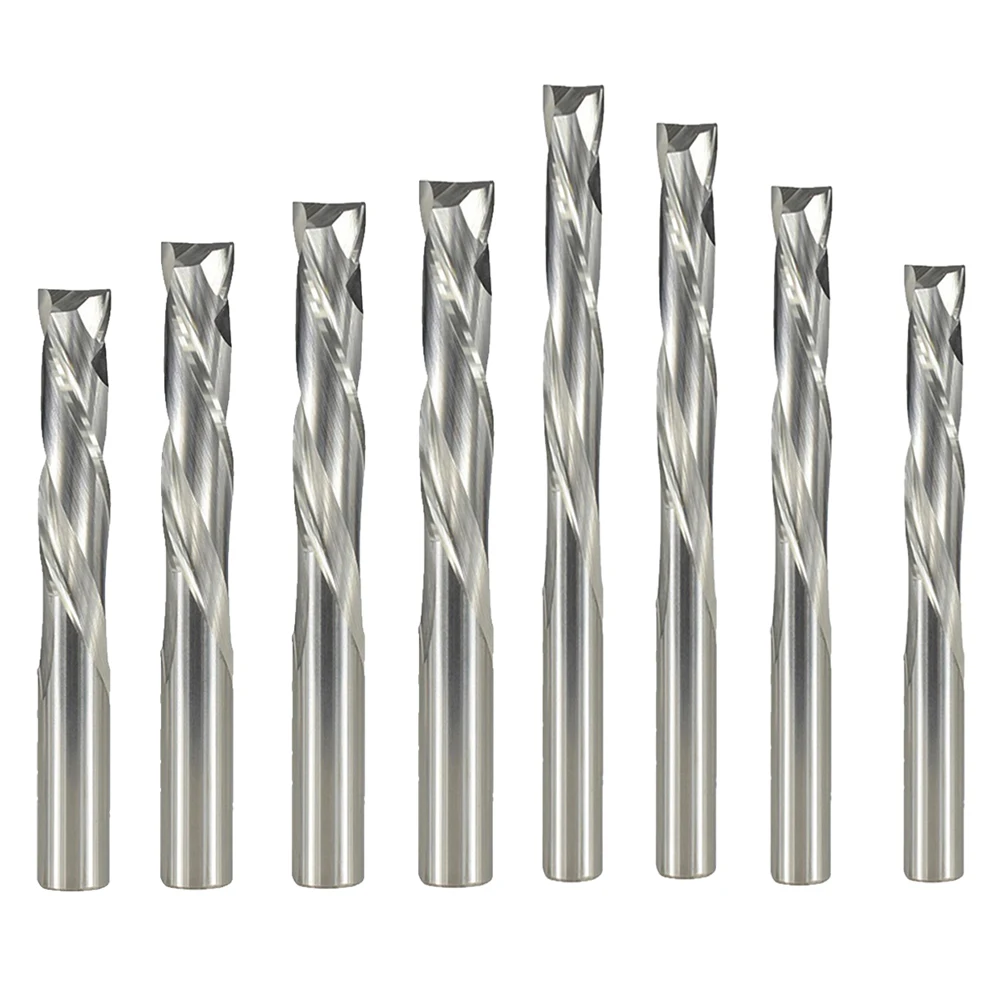 Milling Cutter Two Flute Compression Up/Down Cut Spiral Router Bit CNC Solid Carbide End Mill CNC Router PVC Plastic Cuting Tool
Milling Cutter Two Flute Compression Up/Down Cut Spiral Router Bit CNC Solid Carbide End Mill CNC Router PVC Plastic Cuting Tool