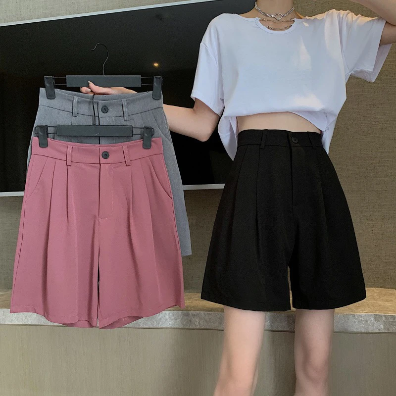 MEXZT Summer Wide Leg Shorts Women Fashion High Waist Shorts Korean Loose Straight Pants All Match Casual Knee Length New
MEXZT Summer Wide Leg Shorts Women Fashion High Waist Shorts Korean Loose Straight Pants All Match Casual Knee Length New